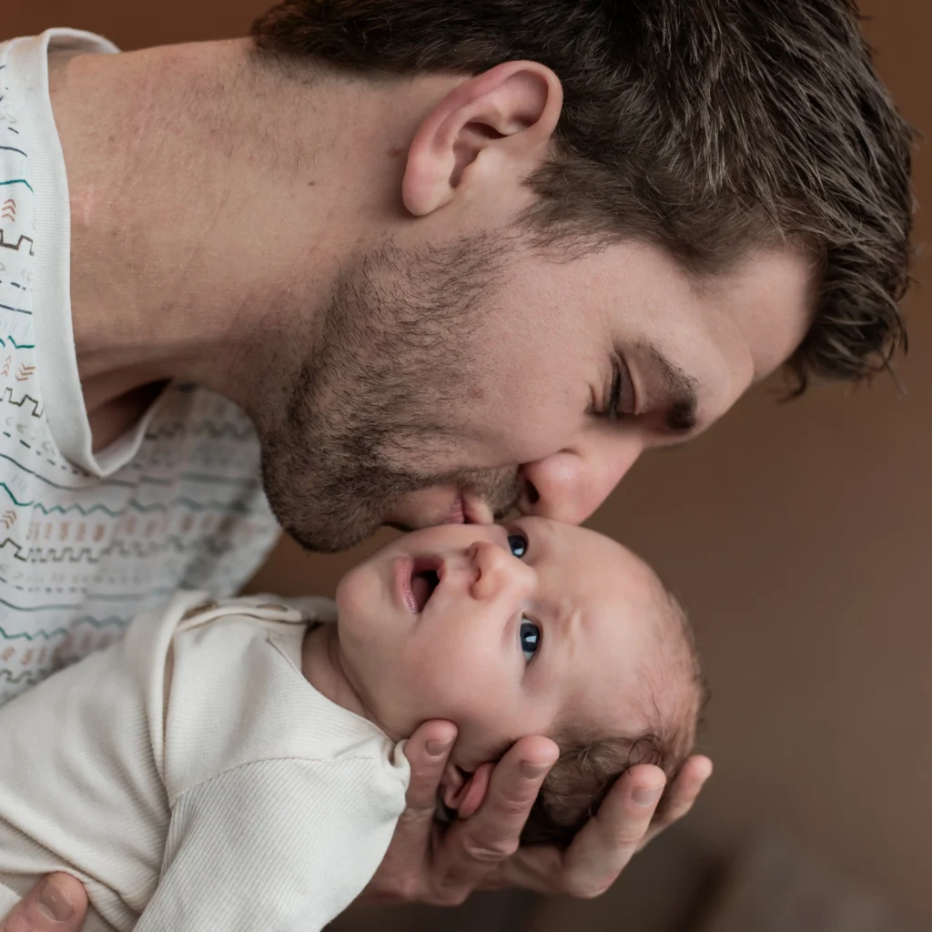 Newborn vader en dochter